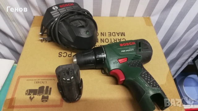 Зарядно и батерия за винтоверт Бош 10,8V, снимка 3 - Винтоверти - 53259528