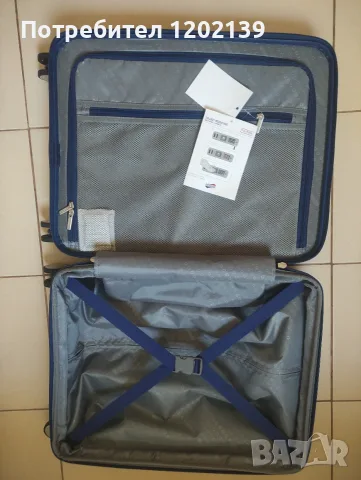 Куфар American Tourister Soundbox Spinner 55/20 TSA EXP – Midnight (Моделът на Роналдо), снимка 11 - Куфари - 55727702