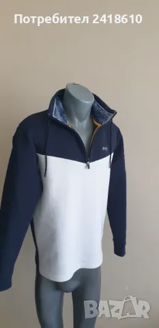 Hugo Boss Sweat 1 Half Zip Regular Fit Mens Size M НОВО!  ОРИГИНАЛ! Мъжко горнище с 3/4 Цип!, снимка 4 - Спортни дрехи, екипи - 47437893