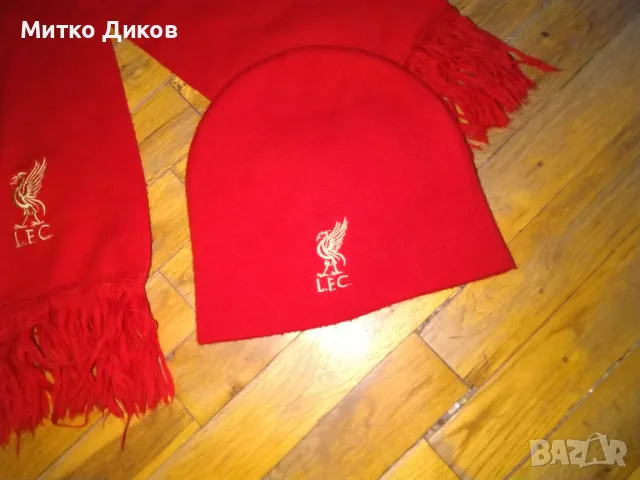 Шал и зимна шапка на Ливърпул, снимка 3 - Футбол - 48144266