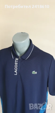 Lacoste Sport Pique  3/4 Zip Mens Size 6 - XL НОВО! ОРИГИНАЛ! Мъжка Тениска!, снимка 8 - Тениски - 50948615