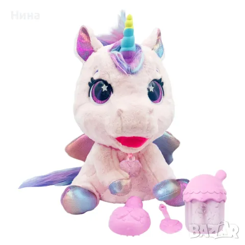 Интерактивно плюшено пони/ еднорог BABY UNICORN  от Club Petz, снимка 6 - Плюшени играчки - 47631317