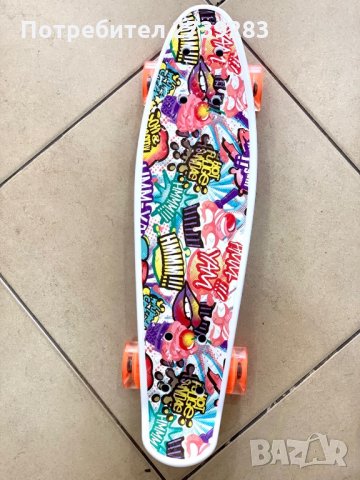 Скейтборд - пениборд с принт , снимка 8 - Скейтборд, ховърборд, уейвборд - 29499468