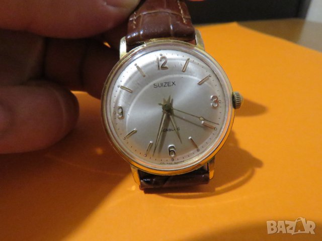 Мъжки часовник  SUIZEX - рядък щвейцарски механичен колекционерски часовник от 60 те за ценители, снимка 2 - Антикварни и старинни предмети - 42048692