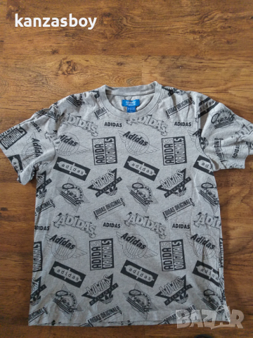 ADIDAS Grey Men's Graphic Tee - страхотна мъжка тениска , снимка 5 - Тениски - 44810154