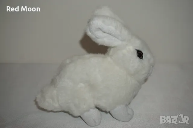 Бял Плюшен Заек 17см, снимка 3 - Плюшени играчки - 47390306