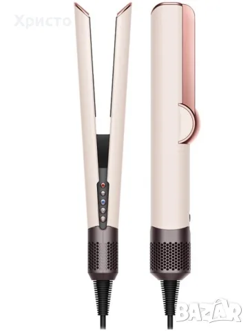 Dyson Airstrait Ceramic Pink / Rose Gold – преса и сешоар 2 в 1, 1600W, Wet & Dry, LCD дисплей, снимка 2 - Сешоари - 56157557