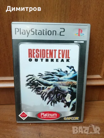Resident Evil Outbreak ps2 Platinum 