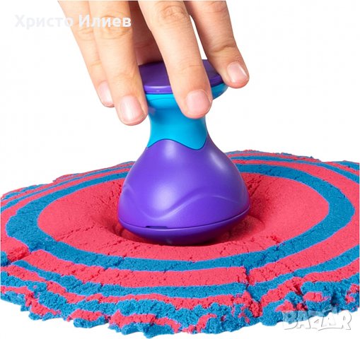 Кинетичен пясък комплект с мега аксесоари Spin Master неизсъхващ пясък, снимка 3 - Пластелини, моделини и пясъци - 39326080
