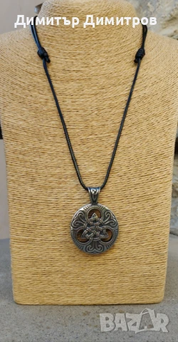 Мъжки викингски медальон от стомана. Бижута Луди гъби.