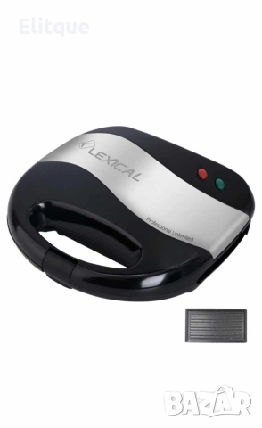 Тостер преса за сандвичи и грил Lexical LSM-2511,750W,незалепващи плочи, снимка 3 - Тостери - 52870835