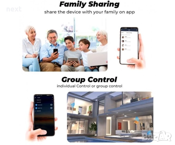  16A Wifi Смарт Суич Smart Switch 2 Way Wireless Control, снимка 4 - Друга електроника - 51452141
