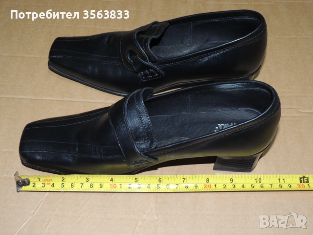 Дамски обувки  DAMA PIKA от естествена черна кожа., снимка 10 - Дамски елегантни обувки - 54182771