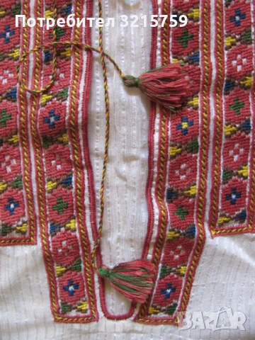 19 век риза за носия , копринен кенар , бродерия, снимка 4 - Антикварни и старинни предмети - 50928875