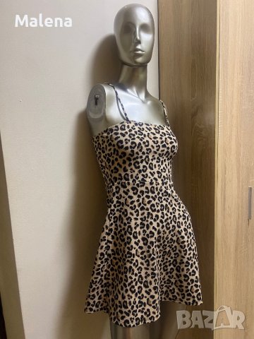 Дамска тигрова разкроена рокля !, снимка 4 - Рокли - 42110297