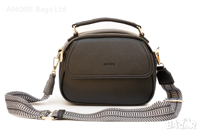 Ежедневна дамска чанта AMORE Camilla - Black, снимка 2 - Чанти - 50657708