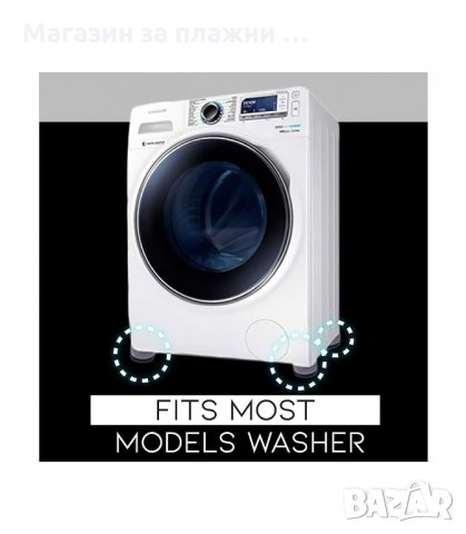 КОМПЛЕКТ ОТ 4 БРОЯ АНТИВИБРАЦИОННИ ПОДЛОЖКИ ЗА ПЕРАЛНЯ SLIPSTOP - код 3219, снимка 3 - Други стоки за дома - 34120183