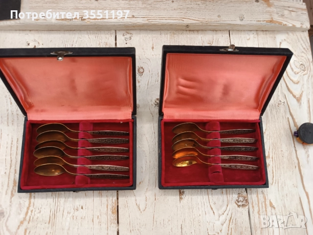 Стари неползвани много запазени руски лъжички в кутия 10 бр, снимка 5 - Антикварни и старинни предмети - 51789487