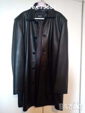Оригинално кожено мъжко манто HUGO BOSS