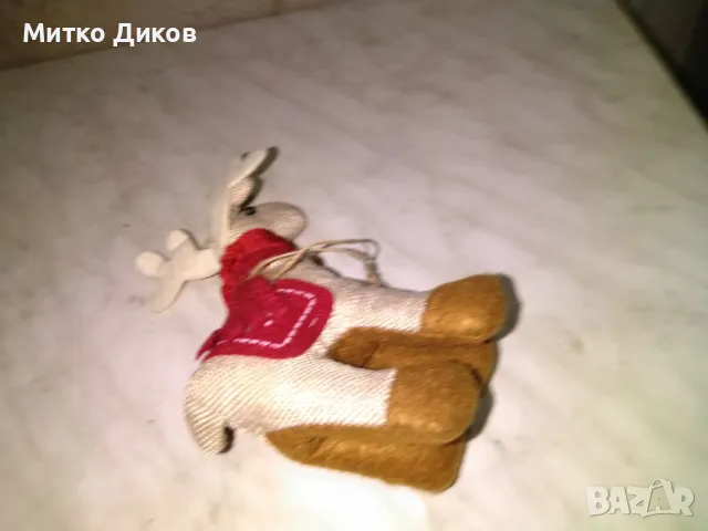 Еленче с камбанка от плат Н-160мм ново, снимка 4 - Декорация за дома - 50026027