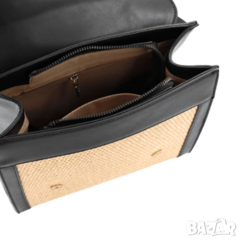 Кокетна дамска раничка, със сламени детайли, снимка 6 - Раници - 52112817