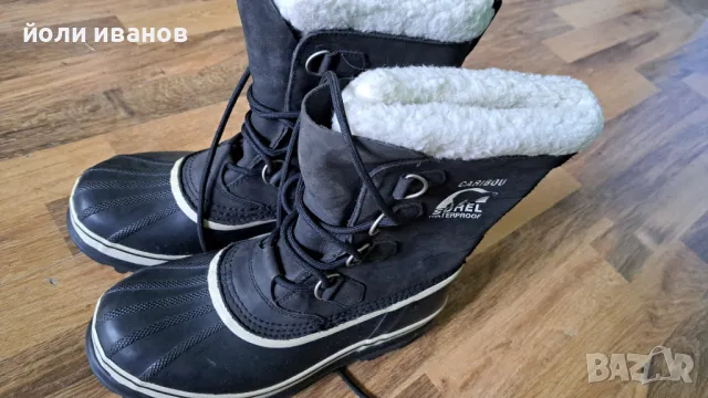 SOREL WATERPROOF-CARIBOU-кожени боти с чорап,нови 41 номер