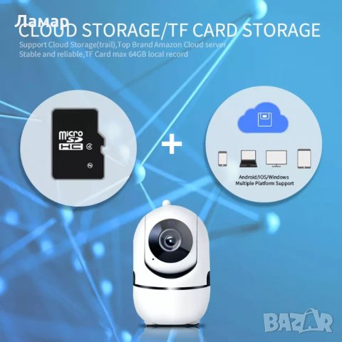 WiFi IP камера бебефон FULL-HD 1080P нощно виждане iCSee YCC365plus, снимка 9 - IP камери - 25345154