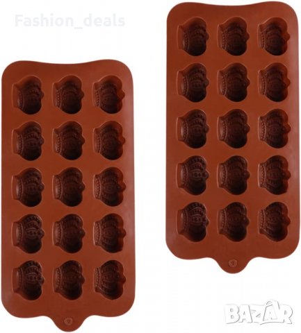 Нови 2 броя Силиконова тава за шоколад Форма за печене Сладкарство , снимка 3 - Аксесоари за кухня - 39012445