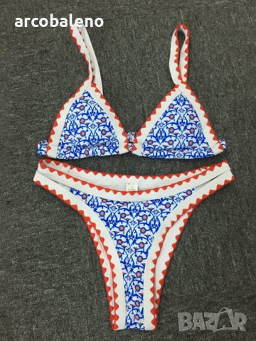 Дамски бански костюм с щампи , снимка 6 - Бански костюми - 40360146