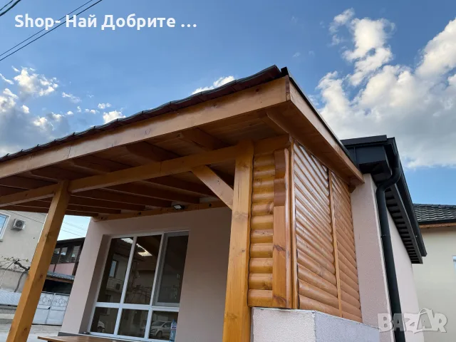 Дървени Навеси Перголи Покриви/ Продажба и боядисване на Ламперия, снимка 11 - Бояджийски услуги - 55779154