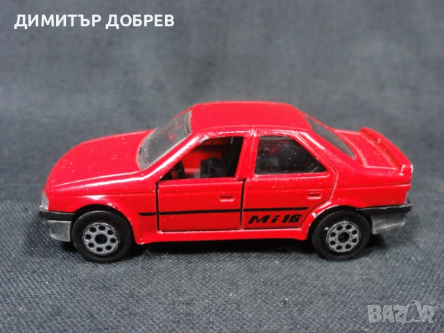 СТАРА РЕТРО МЕТАЛНА КОЛИЧКА PEUGEOT 405 MAJORETTE FRANCE, снимка 2 - Колекции - 53151641