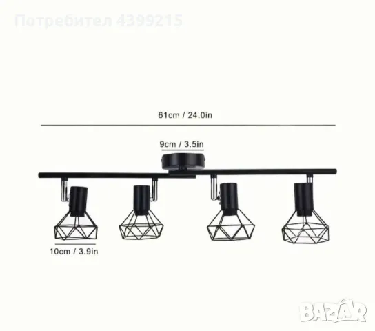 Лампа, снимка 2 - Настолни лампи - 49549583