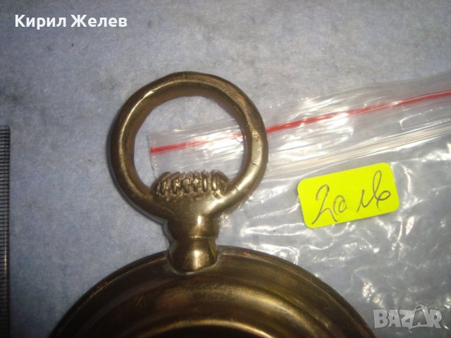 СТИЛНО МЕСИНГОВО ВИНТИДЖ КРИСТАЛНО ОГЛЕДАЛЦЕ 24581, снимка 5 - Други ценни предмети - 38258867