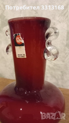 Ваза червено стъкло , снимка 5 - Вази - 52194142