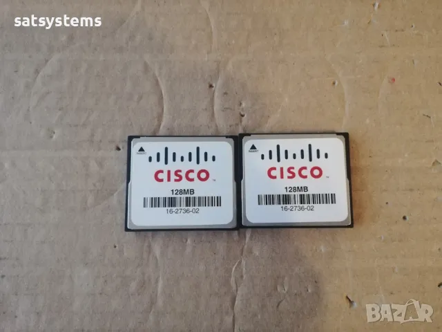 Cisco Systems 128MB Compact Flash Card, снимка 1 - Други - 48311023