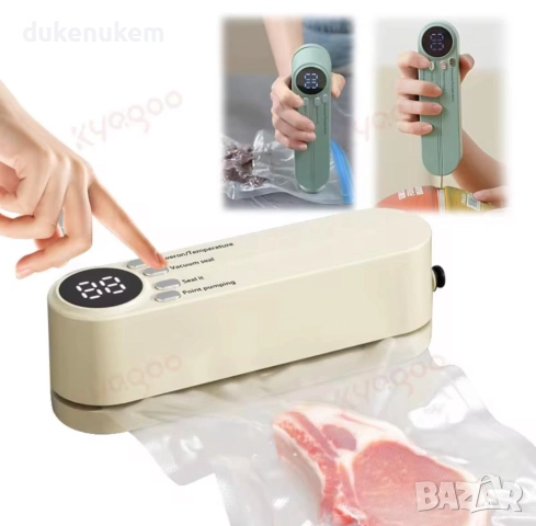 Преносим вакуумен уред 3 в 1 за твърди и течни храни, снимка 3 - Друга електроника - 51962630