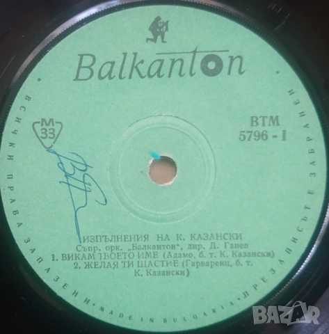 Грамофонни плочи Балкантон 7" сингли цени в обявата, снимка 10 - Грамофонни плочи - 45886558