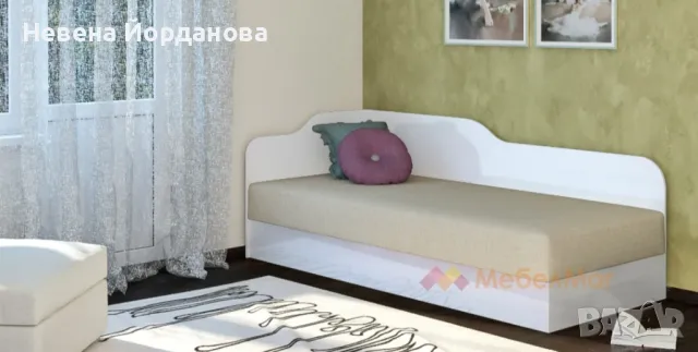 Ново легло бял гланц