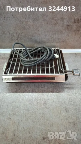 Ретро българска електрическа скара от соца с кабел – 1600W, снимка 5 - Скари - 56216316