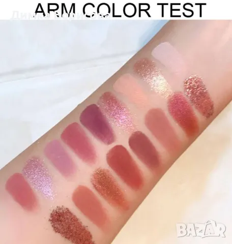 Палитра сенки за очи с 18 нюанса и огледало, снимка 12 - Козметика за лице - 47653111