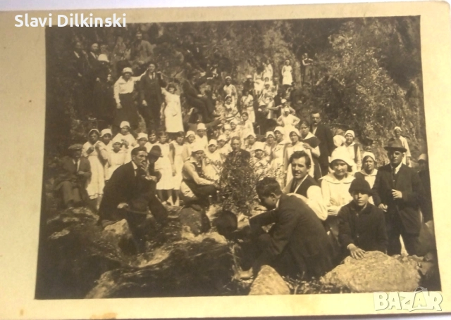 Снимка на бялото братство и учителя  Петър Дънов. Оригинал.Дънов , снимка 1