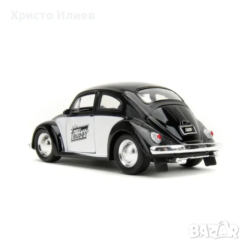 Метална кола VW Beetle 1:32 с боксови ръкавици комплект 4 цвята, снимка 6 - Коли, камиони, мотори, писти - 56160053