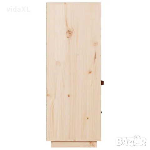 vidaXL Висок шкаф, 67x40x108,5 см, борово дърво масив, снимка 8 - Бюфети - 56147924