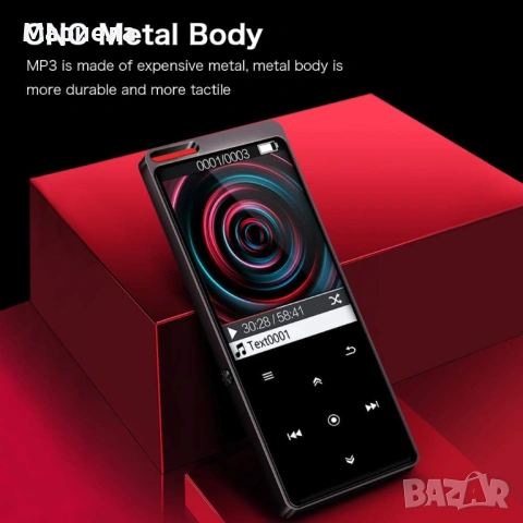 MP3 Плейър с Bluetooth, снимка 4 - MP3 и MP4 плеъри - 53962556