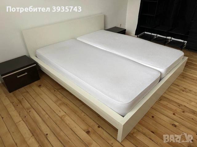 Спалня IKEA Malm икеа Малм, снимка 6 - Спални и легла - 53076231