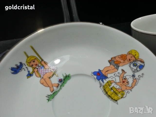 Стар български порцелан детски комплект , снимка 6 - Антикварни и старинни предмети - 53298772