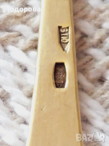 СССР сребърни лъжици-три комплекта. Сребро 875 проба., снимка 8 - Антикварни и старинни предмети - 45693394