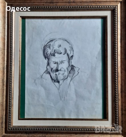 Владимир Димитров Майстора -рисунка с молив на мъж, снимка 1 - Картини - 28180387