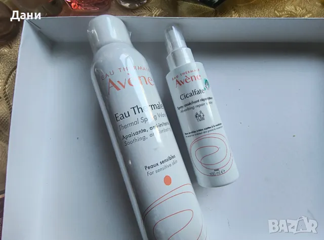 Avene Термална вода 300 мл и AVENE Cicalfate+ подсушаващ възстановяващ спрей 100 мил , снимка 1