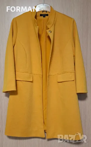 Удължено сако в слънчев жълт цвят, снимка 6 - Сака - 49651761